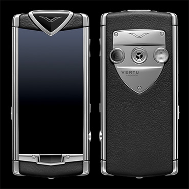 Vertu Constellation T Нержавеющая сталь, черная кожа