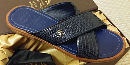 сандалии из кожи варана