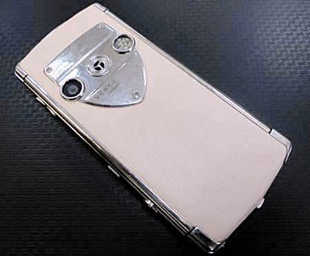 Замена розовой кожи. Телефон VERTU CONSTELLATION T